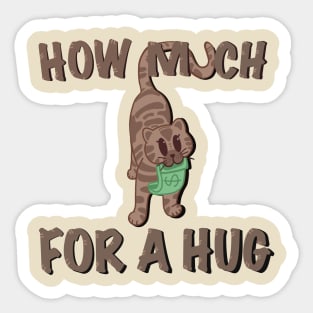 Bengal Cat ask for a hug Sticker